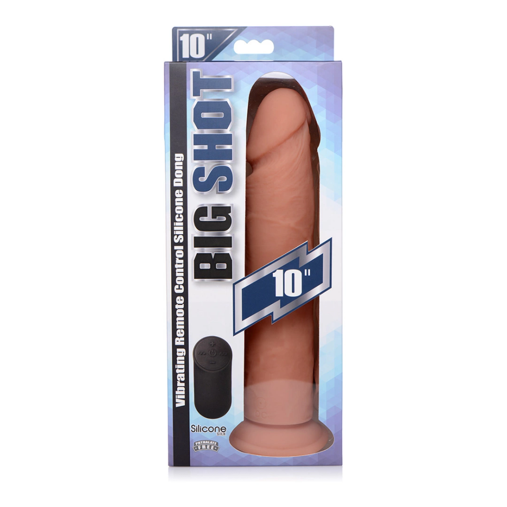 Curve Toys vibrirajući silikonski dildo s daljinskim upravljačem - 10 / 25,5 cm slika 3
