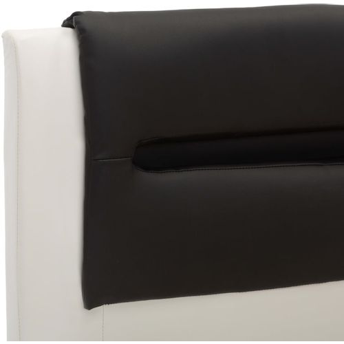 Okvir za krevet od umjetne kože LED bijelo-crni 120 x 200 cm slika 23