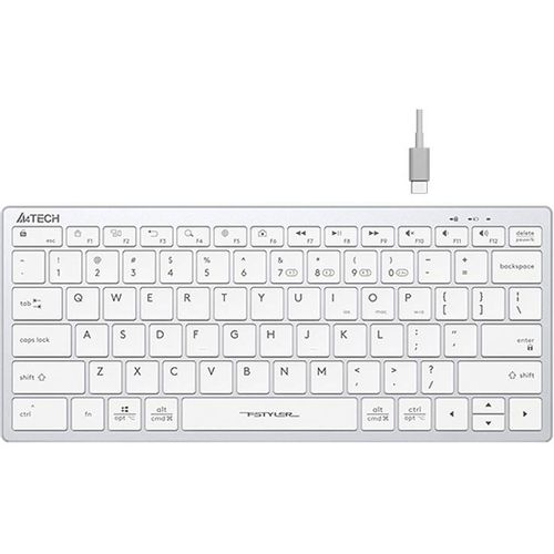 A4 TECH FBX51C FSTYLER Bluetooth & 2.4G Scissor Switch Compact USB tastatura US bela slika 2