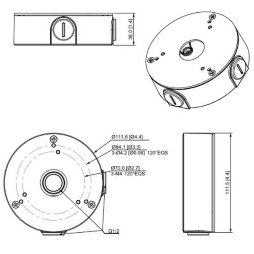 Dahua nosac PFA13G Dozna PH111,6×36,0 mm slika 4