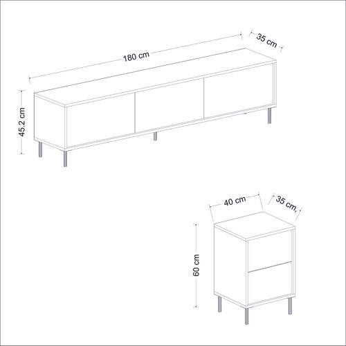 Imaj - Anthracite Anthracite TV Unit slika 10