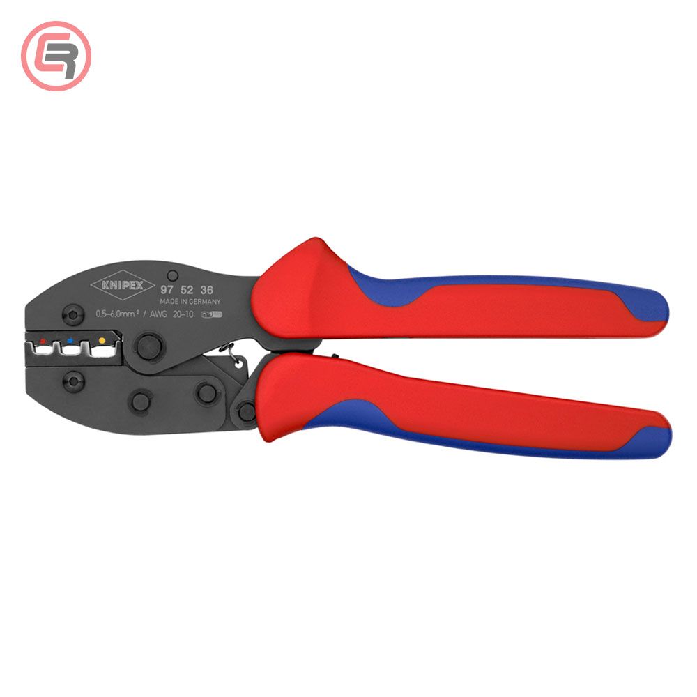 Knipex Kliješta Za Presanje Kabl Stopica Izoliranih 0,5-6,0 mm2 PreciForce – 97 52 36 slika 3