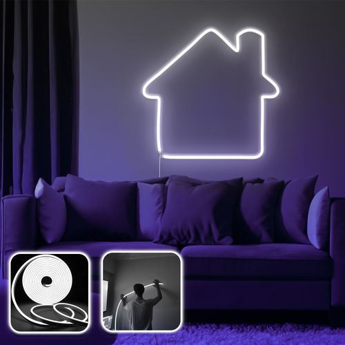 Opviq dekorativna zidna led svjetiljka, Home - Medium - White slika 2