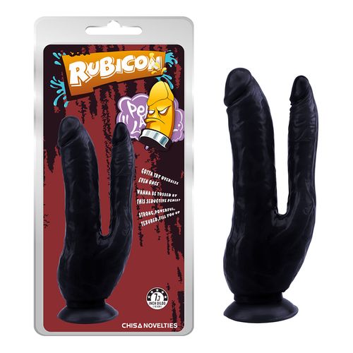 Crni Dupli Dildo Dark Magic Dual Penis slika 1