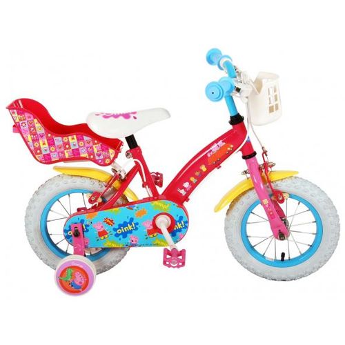 Peppa Pig dječji bicikl 12 inča roza s dvije ručne kočnice slika 1