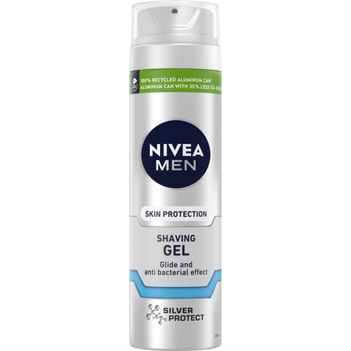 NIVEA Men Silver protect gel za brijanje 200ml slika 1