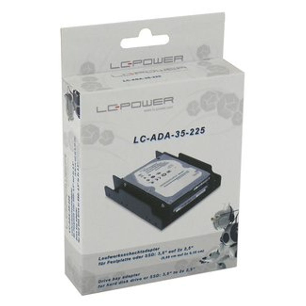 LC-Power HDD adapterHDD/SSD 3,5" to 2x 2,5" slika 2
