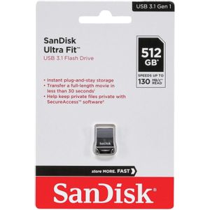 SanDisk Ultra Fit USB 3.1 Flash Drive - 512GB