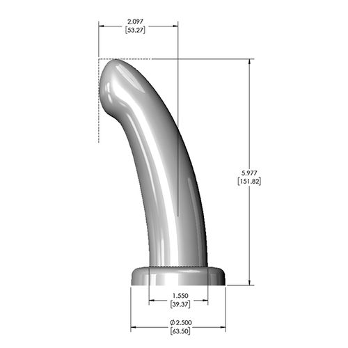 Dildo - HerSpot Golden Rose, Medium slika 9