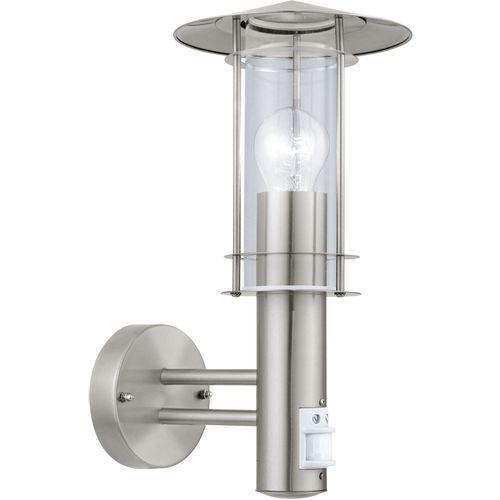 Eglo Lisio  spoljna zidna lampa/1, e27, senzor, inox/staklo  slika 1