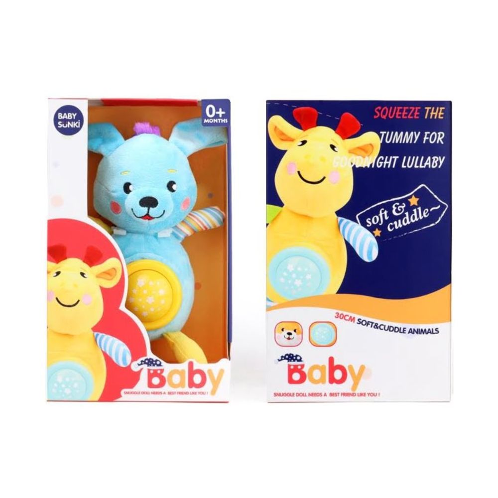 BABY SÜNKi Plišana igračka Zeko sa svjetlom i uspavankom slika 1