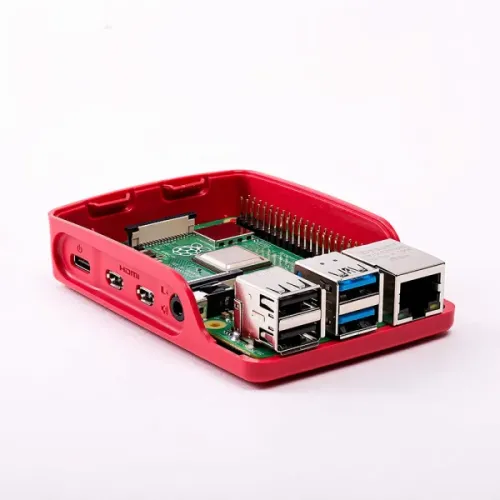 Kućište za Raspberry Pi 4 crveno belo slika 1