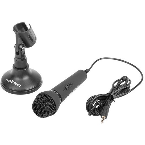 Natec NMI-0776 ADDER, Dynamic Microphone w/Stand, 3.5mm Connector, Black slika 8