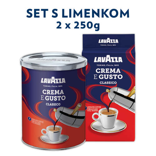 Lavazza Mljevena kava Crema E Gusto s limenkom 2x250g slika 1