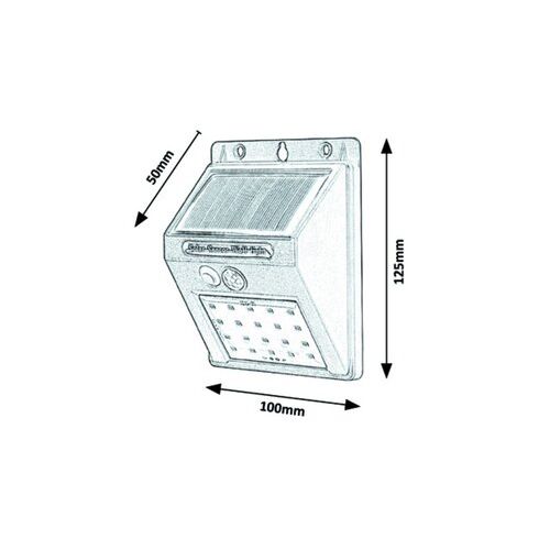 Rabalux Ostrava,spoljna solarna,LED1,3W,crna,sa senzorom slika 3