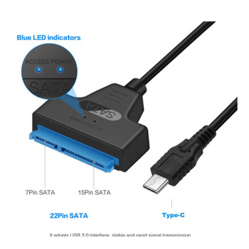 USB C na Sata 22 pin Napojni Kabl NKC-K022 slika 1