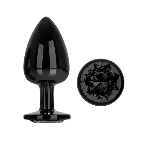 Afterdark Aluminium Blackgem Butt Plug S/M/L - M 8.2cm x 3.4cm slika 12