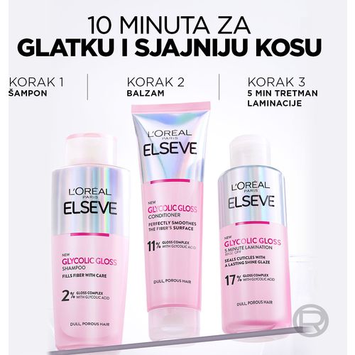 L'Oreal Paris Elseve Glycolic Gloss balzam slika 5