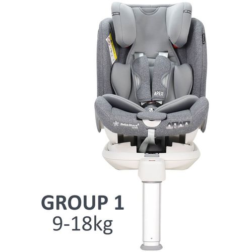 Bebe Stars autosjedalica APEX 360° ISOFIX - siva slika 8