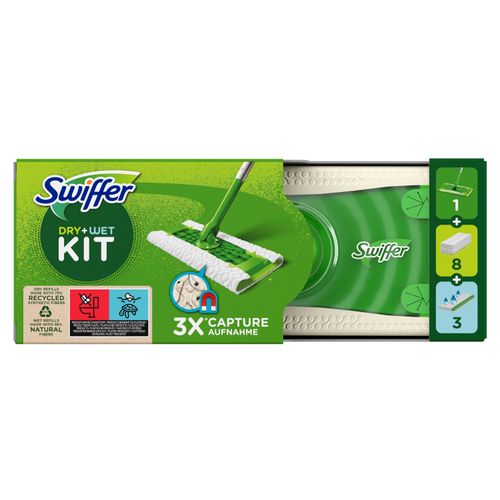 SWIFFER Sweeper osnovni set za čišćenje podova , 1 drška, 8 suvih krpa i 3 vlažne maramice  slika 2