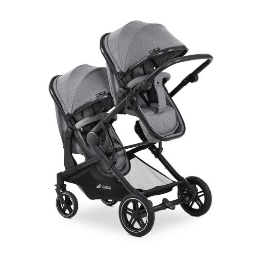 Hauck kolica za blizance Atlantic Twin - Melange Grey  slika 2