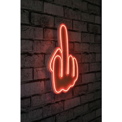 Wallity Ukrasna plastična LED rasvjeta, Middle Finger - Red slika 1