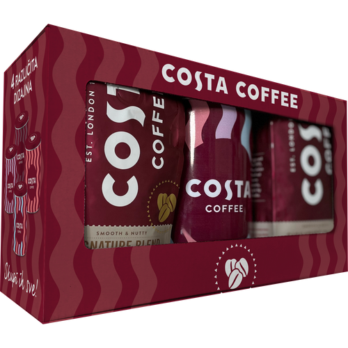 Costa Coffee Poklon pakiranje 2 x Costa coffee Signature Blend Medium Roast 200 g + Limena kutija slika 2