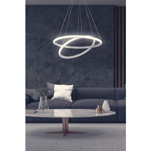 Leonis White-White Light White Chandelier slika 2