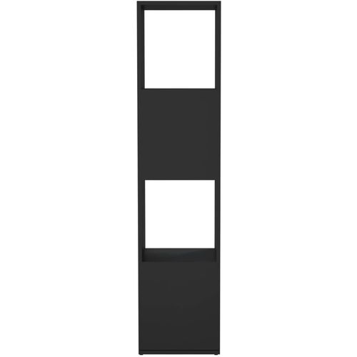 Rotirajući ormarić crni 34,5 x 34,5 x 147,5 cm od iverice slika 11