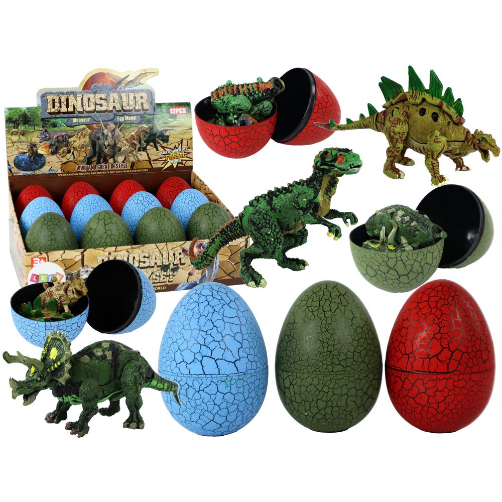 Figure jaja dinosaura u 3 boje 9 cm slika 1
