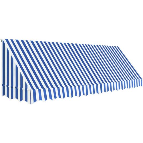 Bistro tenda 400 x 120 cm plavo-bijela slika 14
