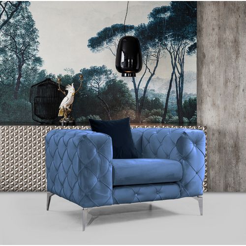 Atelier Del Sofa Fotelja wing COMO plava, Como - Blue slika 4