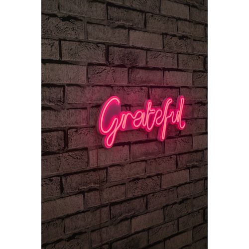 Wallity Ukrasna plastična LED rasvjeta, Grateful - Pink slika 1