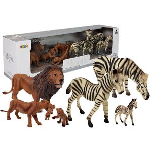Set figurica zebre i lavovi 7 kom.