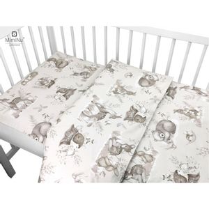 MimiNu Posteljina set 5 elem. Forest Beige (za krevetić 120x60 cm)