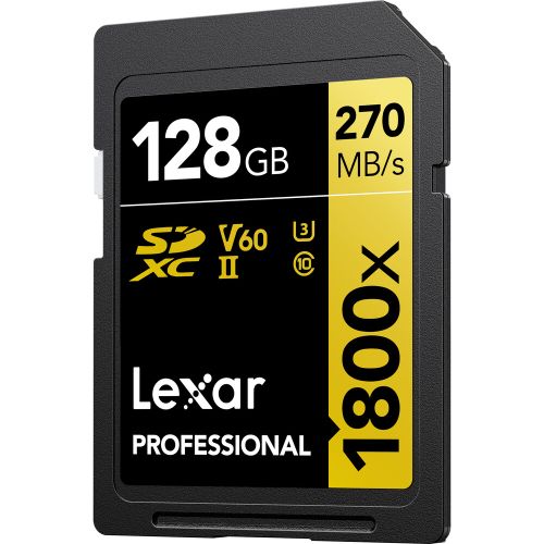 Lexar SD 128GB 1800x SDXC UHS-II card, 270MB/s read 180MB/s write C10 V60 U3 slika 2