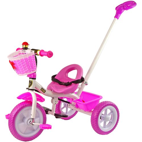 Tricikl "PRO 100" Ružičasti, EVA kotači slika 1