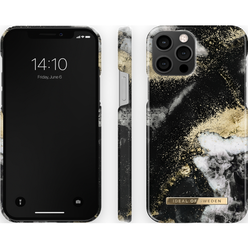 iDeal of Sweden Maskica - iPhone 12 / 12 Pro - Black Galaxy Marble slika 2