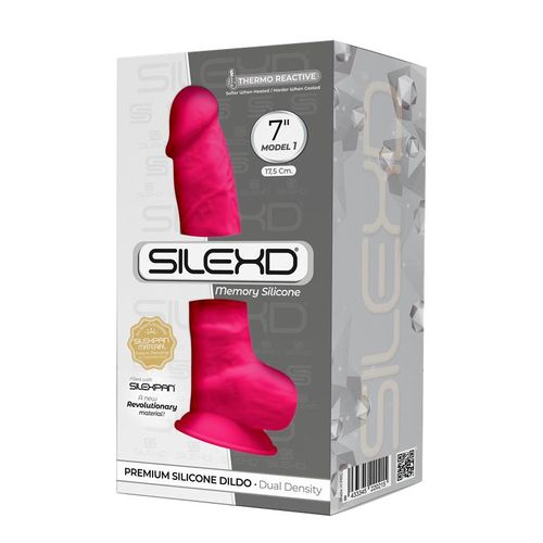 Silexd model 1 dildo 17,7cm - Crna slika 7