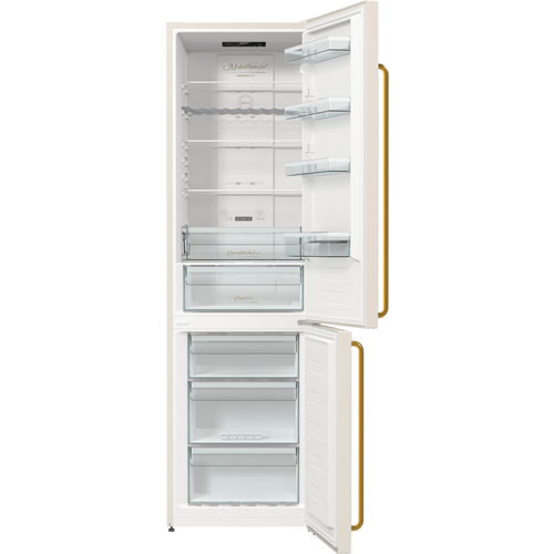 Gorenje NRK6202CLI Kombinovani frižider, Classico, NoFrost, Visina 200 cm, Bež slika 2
