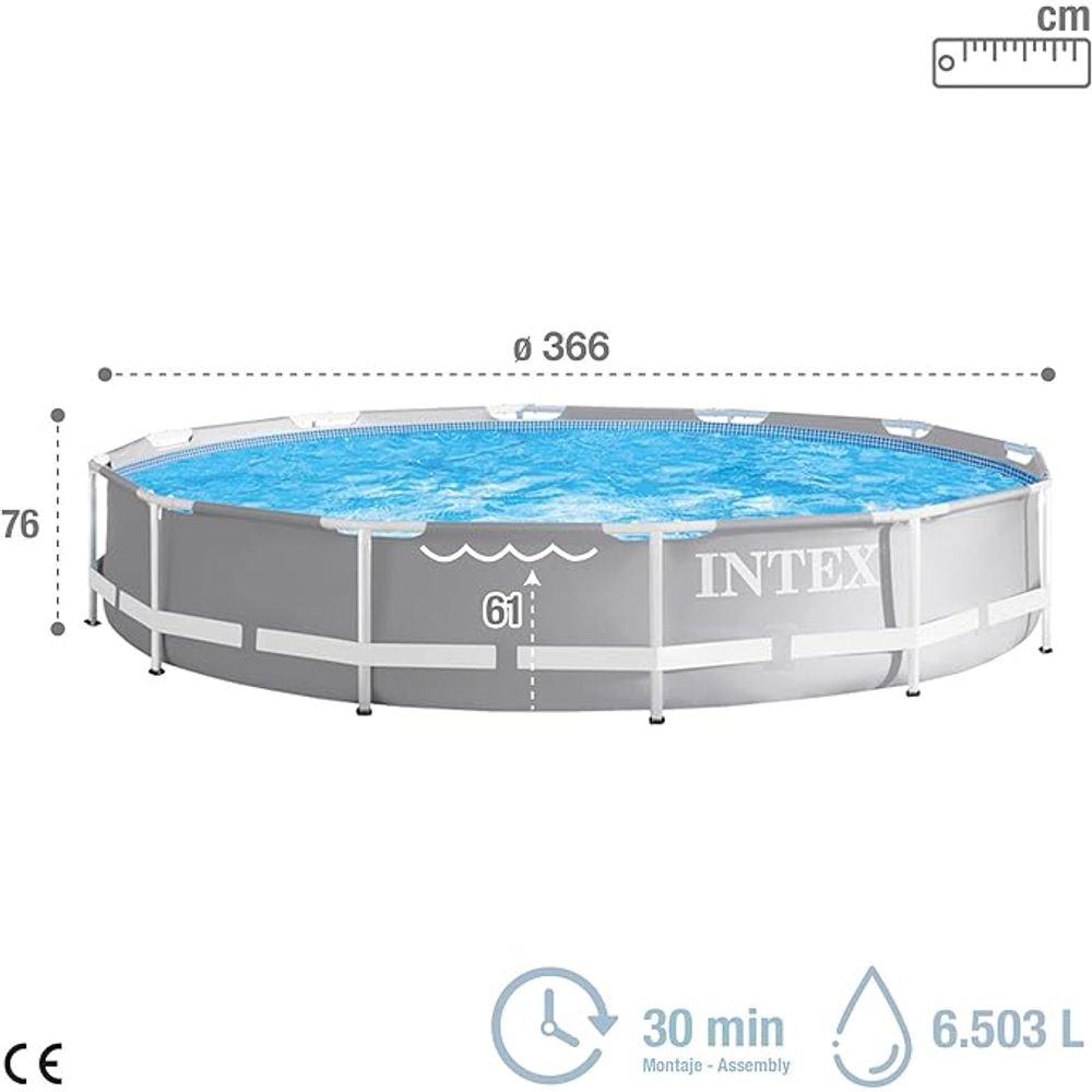 Intex bazen Prism Frame Premium - metalni okvir sa Filter Pumpom 366 cm x 76 cm  26712NP slika 4
