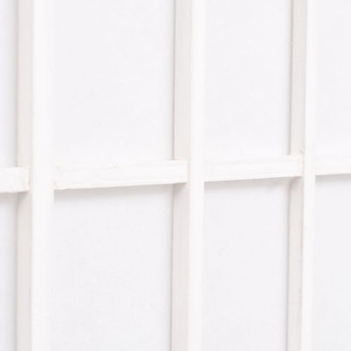 Sklopiva sobna pregrada s 3 panela u japanskom stilu 120x170 cm bijela slika 31