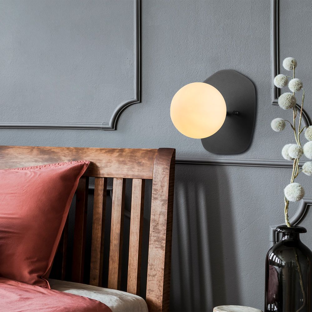 Well - 11680 Crna Krem Lampa za Zid slika 1