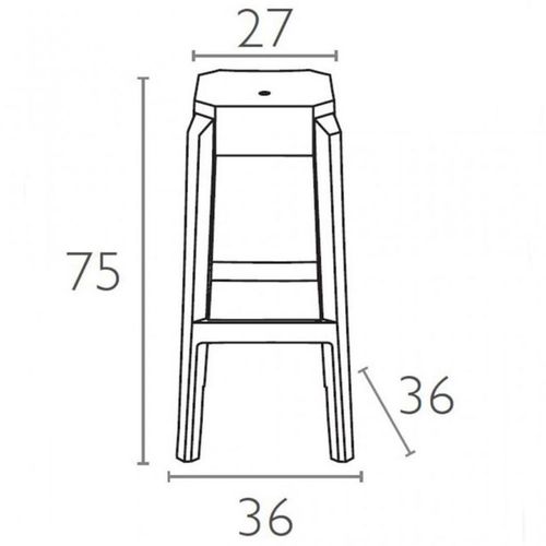 Dizajnerske barske stolice — MAKROLON • 2 kom. slika 2