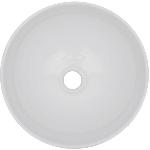 Dvodijelni set kupaonskog namještaja keramički bijeli slika 35
