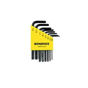 Set kratkih inčnih imbus ključeva Bondhus ProGuard HEX .050 - 5/32 12232 8 kom