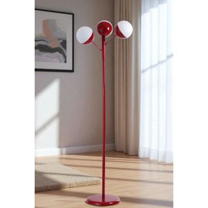 Opviq Podna lampa 357, bijela, crvena