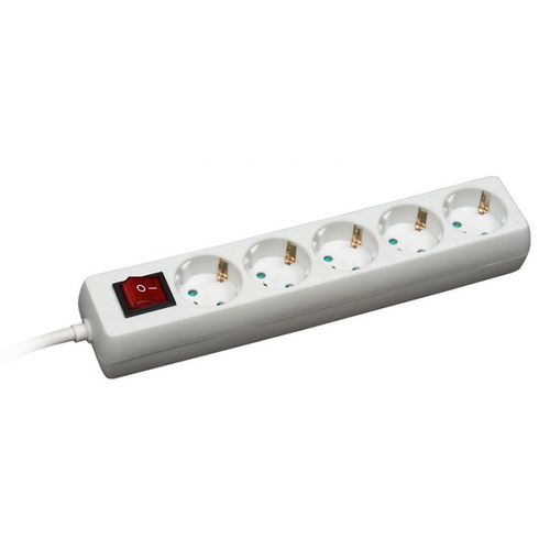 Produžni kabl 5 utičnica 16A 250V 3500W sklopka 1,4m H05VV-F 3G1 slika 1