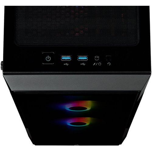 CORSAIR iCUE 220T RGB Tempered Glass Mid-Tower Smart Case — Black slika 6