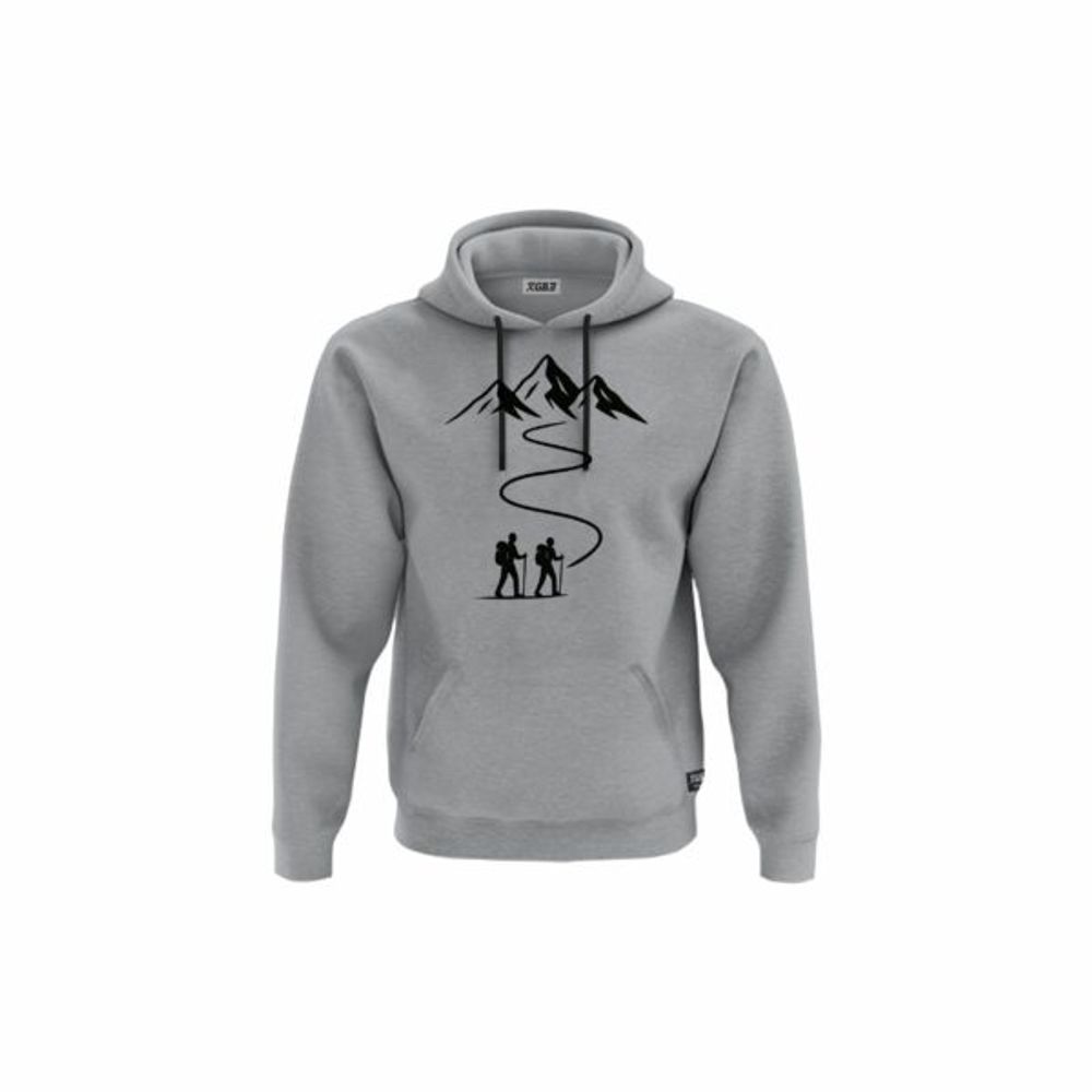 XGB3 Duks sa kapuljačom i džepom Mountaineers Tee Silver slika 1